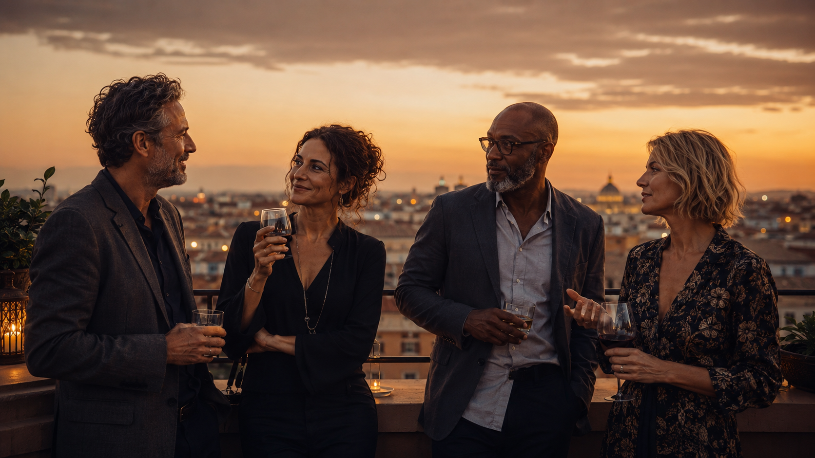 Diverse group of high-functioning people in their 40s and 50s — Epithalon longevity protocol candidates