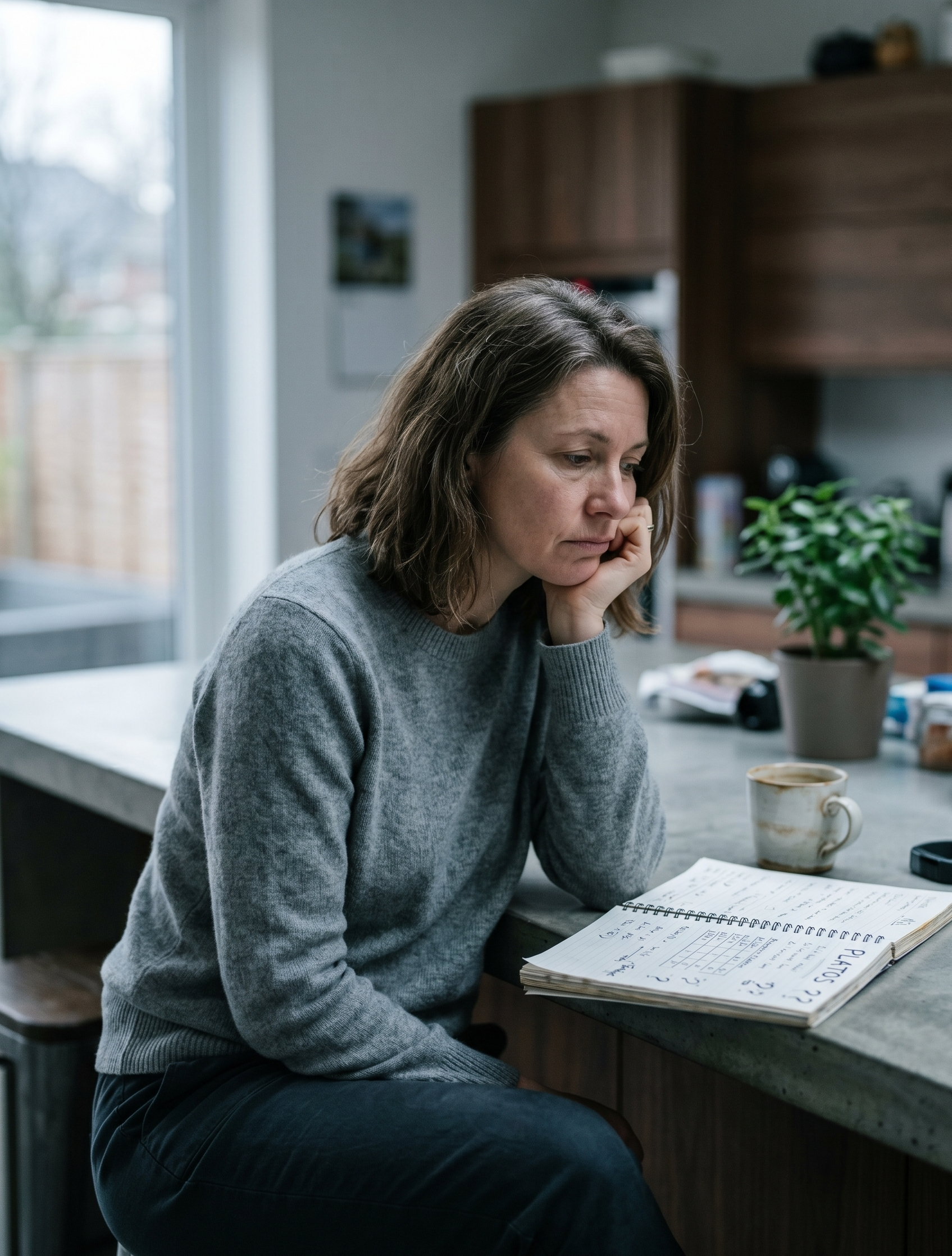 Person experiencing metabolic frustration and weight loss plateau