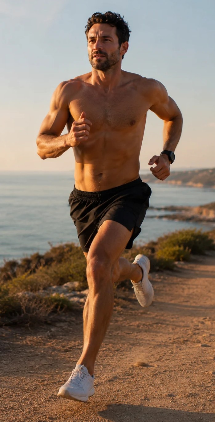 Athlete moving freely after TB-500 tissue repair protocol